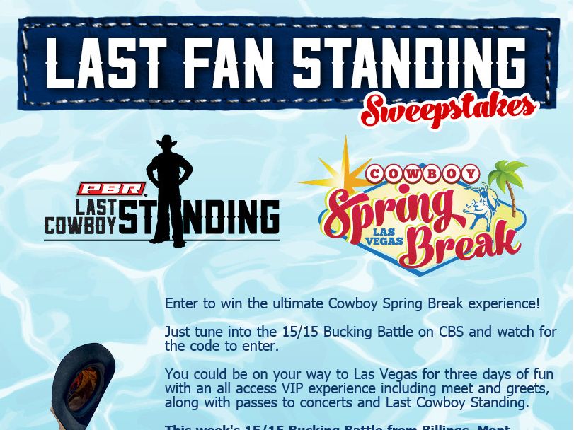 PBR Last Fan Standing Sweepstakes Sweepstakes Fanatics