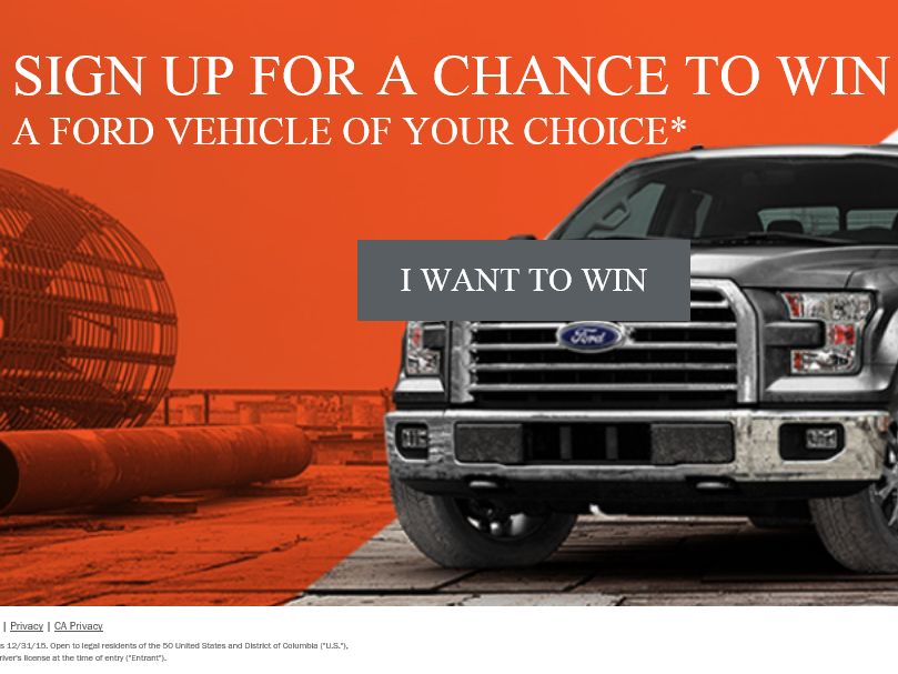 Car sweepstakes ford #9