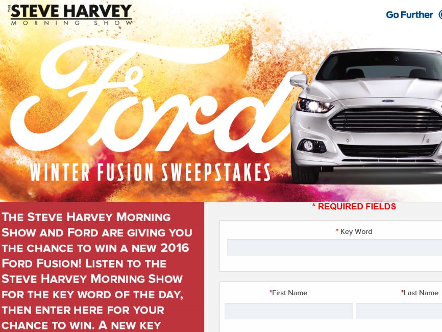 Ford fusion sweepstakes entry #10